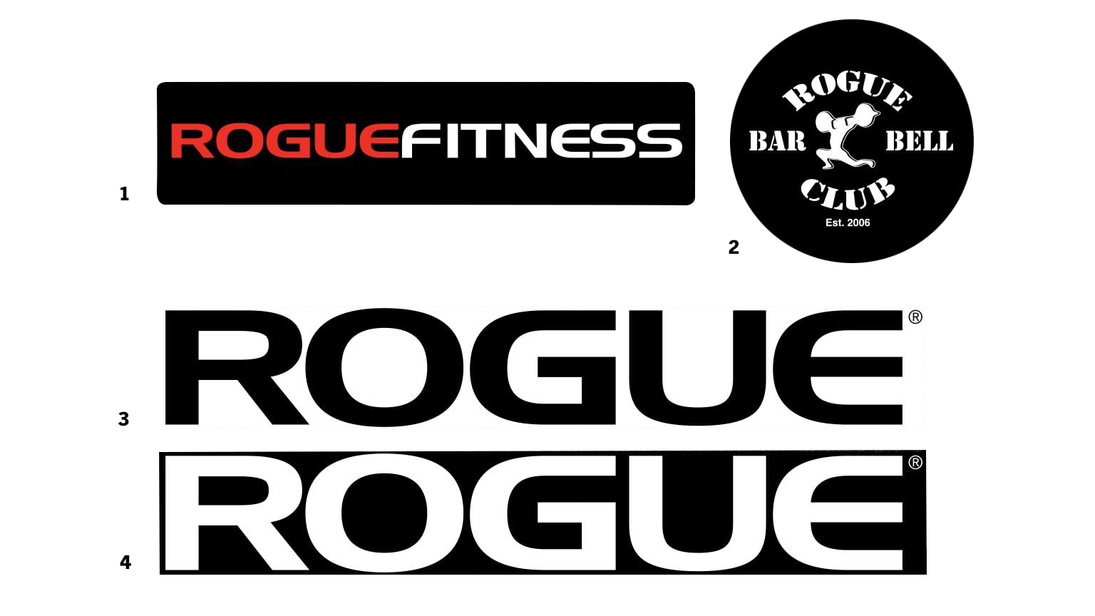 Rogue Fitness Stickers Logo Stickers CrossFit Rogue Fitness